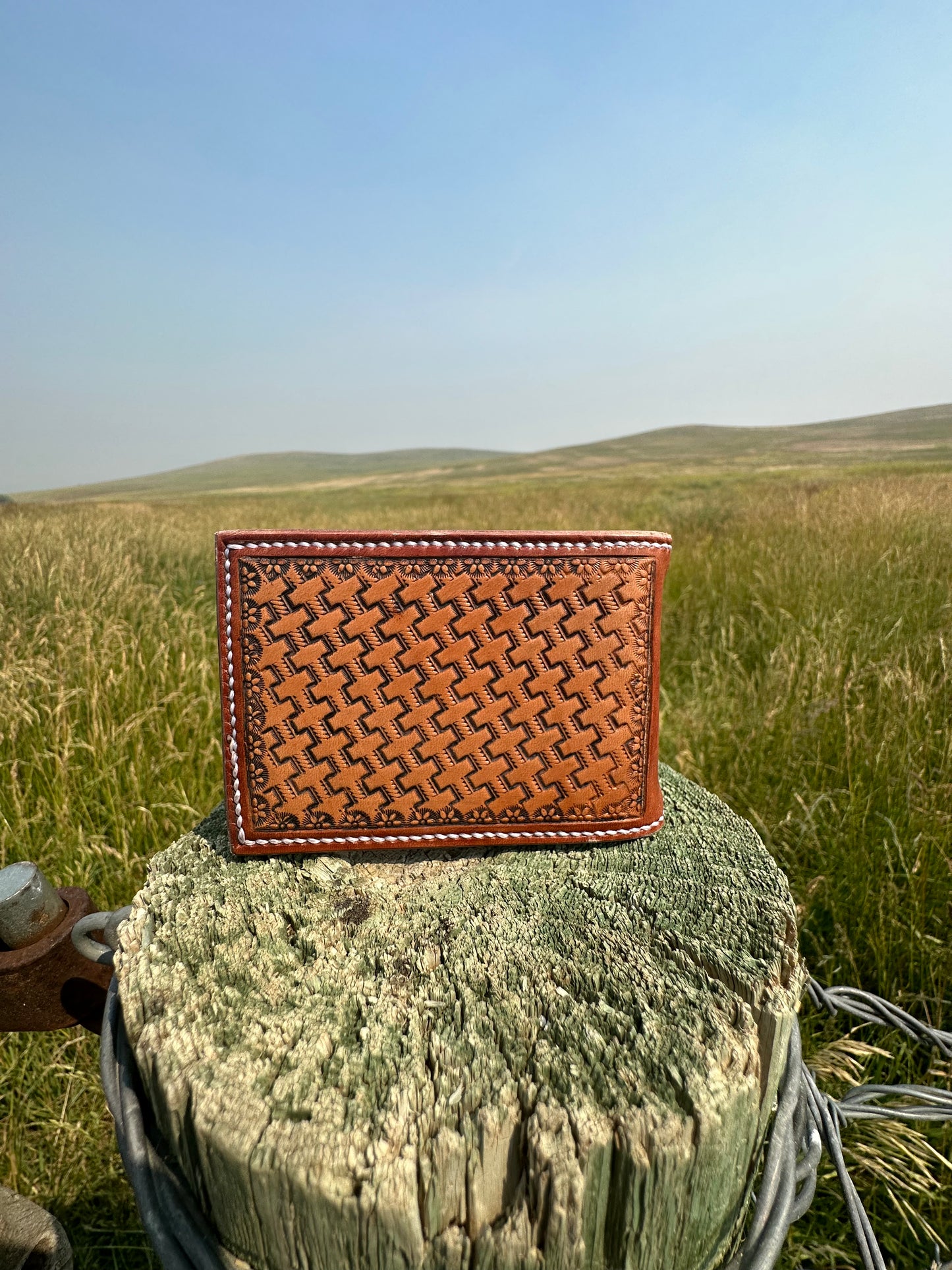 Handmade money clip wallet