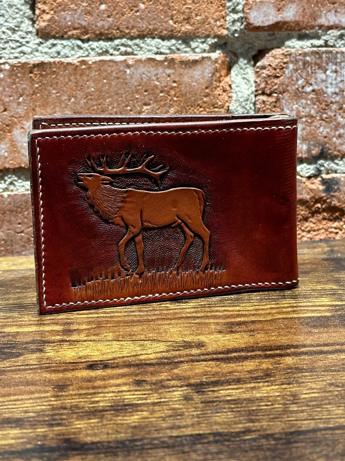 Handmade Elk money clip wallet